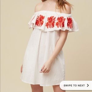 Alter’d state Off the shoulder white dress